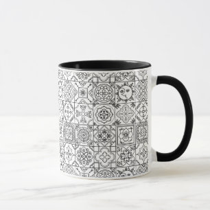 Inspiriertes Talavera-Muster Tasse