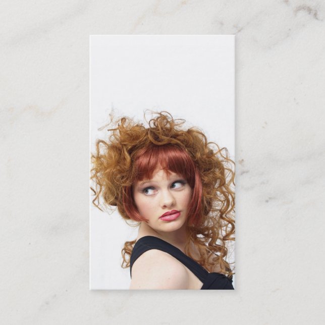 Inspiriertes Updo Visitenkarte (Vorderseite)