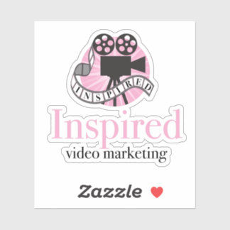 Inspiriertes Video Marketing Vinyl Sticker