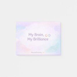 Inspiring Neurodivergent Affirmation Soft Pastel Post-it Klebezettel