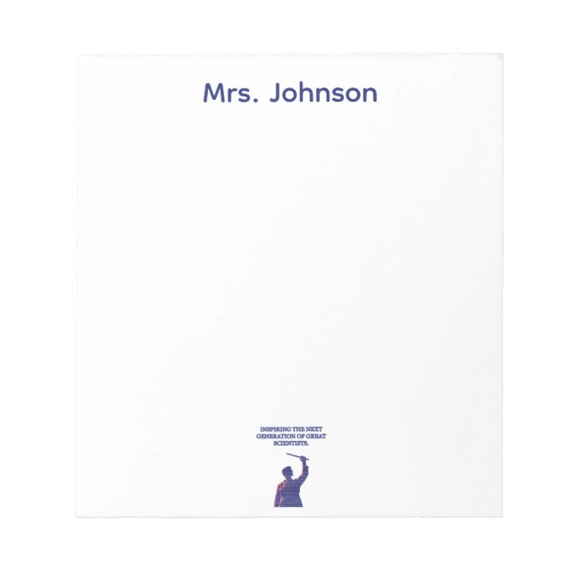 Inspiring Next Generation Great Scientists Design Notizblock (Vorderseite)