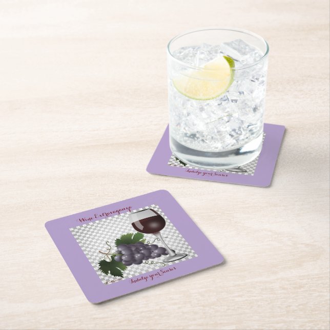 Inspiring Vintage Acrylic Coasters Rechteckiger Pappuntersetzer (Vor Ort)