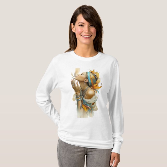 inspiring women with an engaging nature T-Shirt (Vorne ganz)