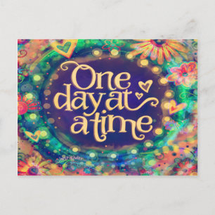 Inspirivity "One Day at a Time" Postkarte