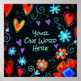 Inspirivity "Personalize it" ONE WORD Poster