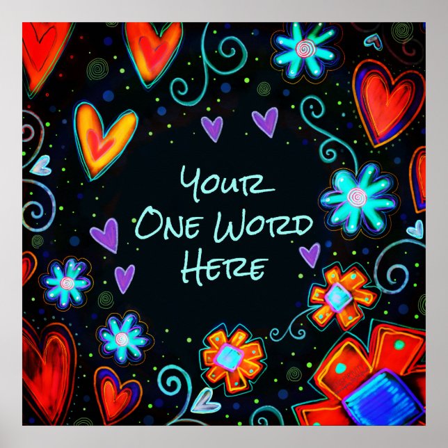 Inspirivity "Personalize it" ONE WORD Poster (Vorne)
