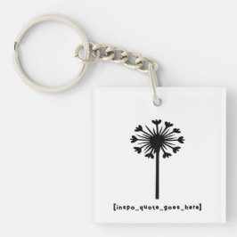 Inspo Zitat geht hier lange Ärmel Schlüsselanhänger