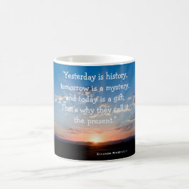 Inspriational Zitat ist heute ein Kaffeetasse
