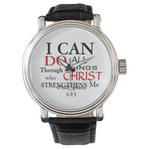 Inspring PHILIPPIANS 4:13 Armbanduhr