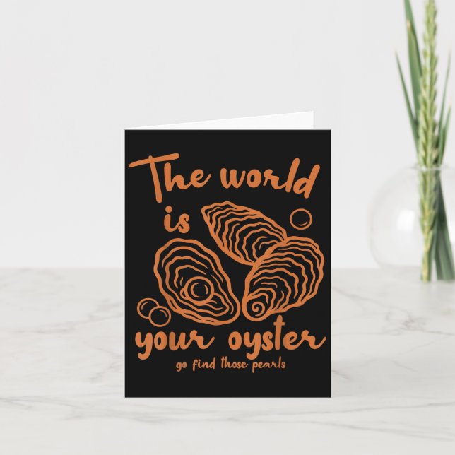 Insred Motivation Ocean The World Is That Your Oys Karte (Vorderseite)