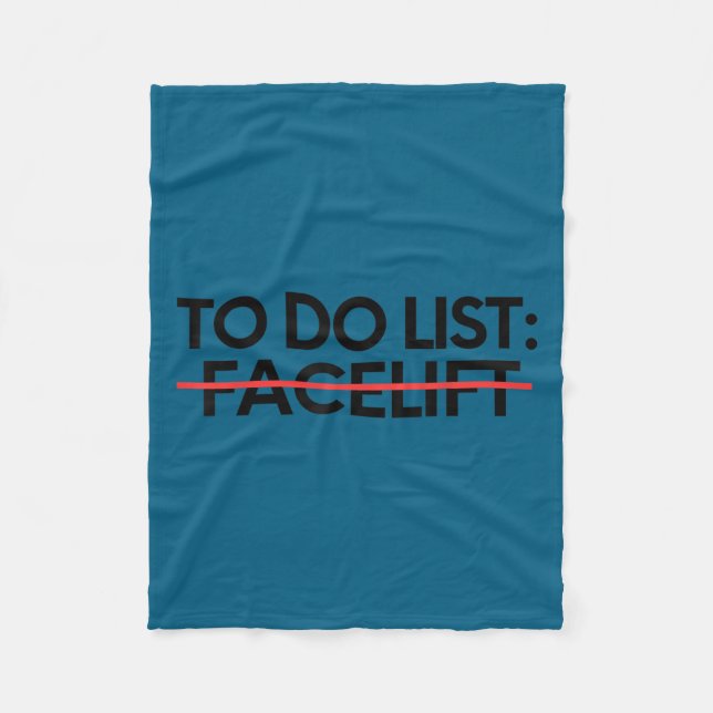 Insring To Do List Facelift Awareness Suprt Dad Mo Fleecedecke (Vorderseite)