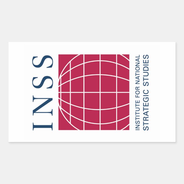 INSS-Logo-Aufkleber Rechteckiger Aufkleber (Vorderseite)