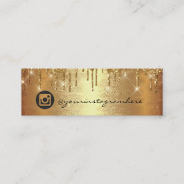 Instagra Social Media Logo Hochzeit UAWG Gold Trop Mini Visitenkarte
