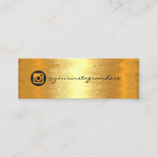Instagra Sozialmedium-Logo-Ereignis UAWG Gold Mini Visitenkarte