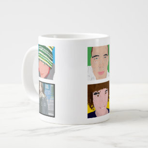 Instagram 6-Foto Personalisierte benutzerdefiniert Jumbo-Tasse