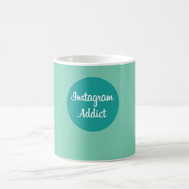 Instagram addict mug tasse (Mittel)