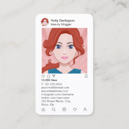 Instagram Art Washi Hintergrund Visitenkarte