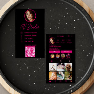 Instagram Business Cards, Influencer, Östhetiker Visitenkarte