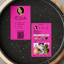 Instagram Business Cards, Influencer, Östhetiker Visitenkarte