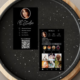 Instagram Business Cards, Influencer, Östhetiker Visitenkarte