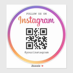 Instagram Business QR Code Aufkleber