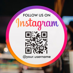 Instagram Business QR Code Aufkleber