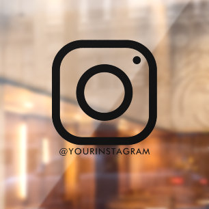 Instagram Business Social Media-Fenster Auto dekod Fensteraufkleber