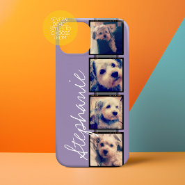 Instagram Collage - 4 Fotos Orchideer Hintergrund Case-Mate iPhone Hülle