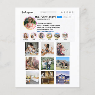 Instagram Collage Foto Werbeaktion Flyer