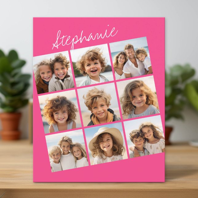 Instagram Collage mit 9 quadratischen Fotos noteca (Photo Note Card)