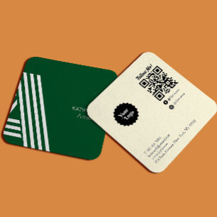 Instagram des Gebäude-Auftragnehmers folgen dem QR Quadratische Visitenkarte