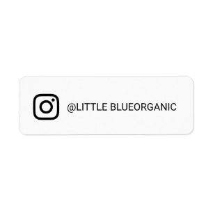 Instagram-Etikett Ihr Instagram-Name-Aufkleber