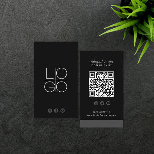 Instagram Facebook YouTube Social Media QR Code Bu Visitenkarte