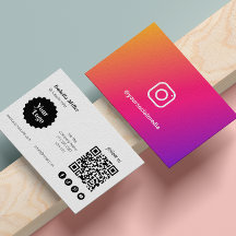 Instagram folgen dem QR-Code Förderung modern