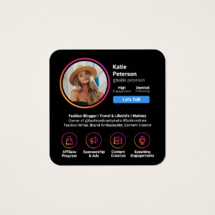 Instagram Foto Black Trend Social Media-Marke