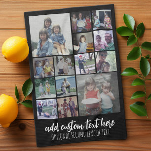 Instagram Foto Collage - 14 Fotos - Skripttext Geschirrtuch