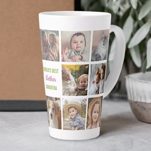 Instagram Foto Collage, die beste Mutter der Welt Milchtasse (Von Creator hochgeladen)
