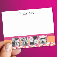 Instagram Foto Collage Hot Pink Orange Chevrons