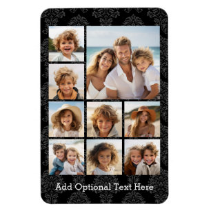 Instagram Foto-Collage mit 9 quadratischen Fotos Magnet
