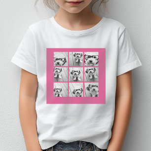 Instagram Foto-Collage mit 9 quadratischen Fotos T-Shirt