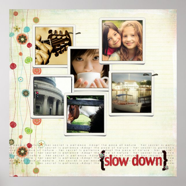 Instagram-Foto-Collage Poster (Vorne)