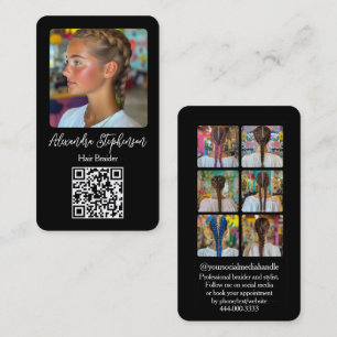 Instagram Foto Französischer Zopf Friseursalon Zop Visitenkarte