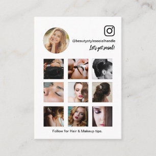 Instagram Foto Grid Collage Beauty Social Media Visitenkarte