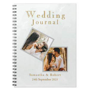 Instagram Foto Watercolor Wedding Journal Notizblock