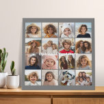 Instagram-FotoCollage - 16 Fotos können Farbe bear Künstlicher Leinwanddruck<br><div class="desc">Ein Design mit einem einfachen Hintergrund. Nutzen Sie bis zu 16 Quadratmeter Foto,  um ein einzigartiges und persönliches Geburtstagsmenü zu schaffen. Wenn Sie die Bilder anpassen müssen,  klicken Sie auf das Werkzeug anpassen,  um Änderungen vorzunehmen.</div>