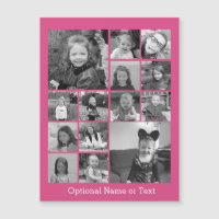 Instagram-FotoCollage - Bis zu 14 Fotos rosa