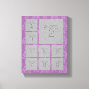 Instagram-FotoCollage mit 9 Fotos Leinwanddruck