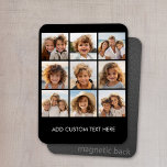 Instagram-FotoCollage mit 9 Fotos Magnet<br><div class="desc">Verwenden Sie Ihre Fotos ohne Rahmen auf diesem! Fügen Sie Ihre Lieblingsfotos und Schnappschüsse zu diesem Streifen für einen lustigen Speicherbewahrer hinzu. Ein künstlerischer Weg,  um Ihre besten Foto-Sharing-Bilder anzuzeigen.</div>
