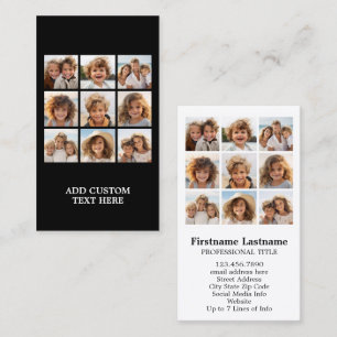 Instagram-FotoCollage mit 9 Fotos Visitenkarte