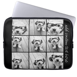 Instagram-FotoCollage mit 9 quadratischen Fotos Laptopschutzhülle